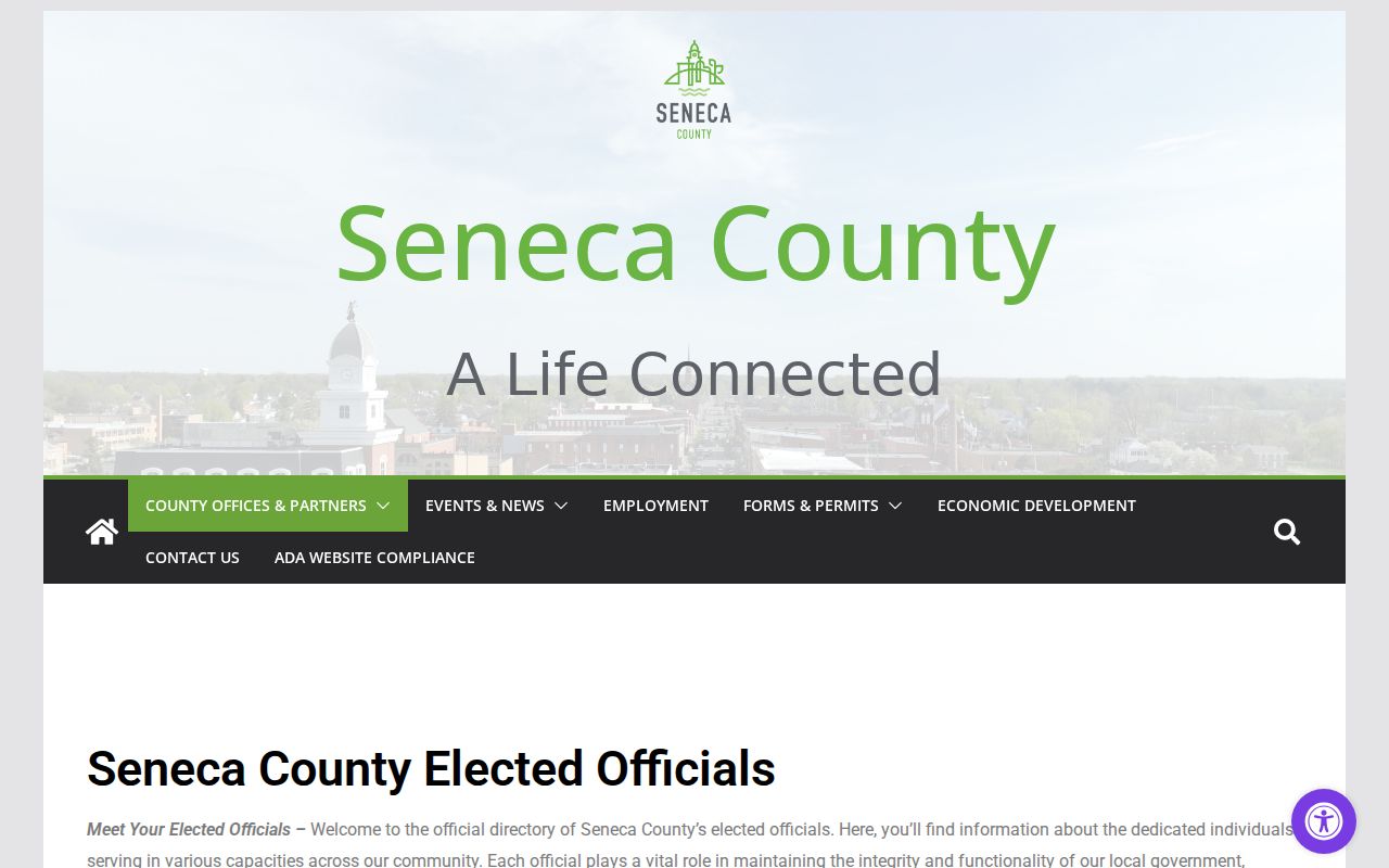 Seneca County court docket elected officials directory source