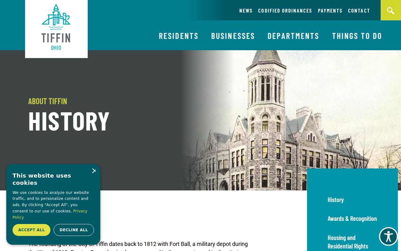 Tiffin court docket Justice Center history source