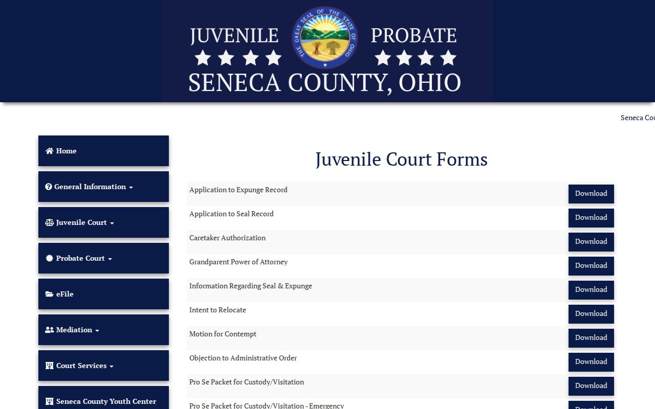 Tiffin court docket Juvenile Court forms source